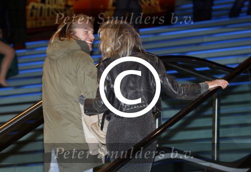 Amsterdam 23 januari 2017  
Premere Ron Goossens low budget stuntman in pathe arena. lauren Verster betrapt met vriend