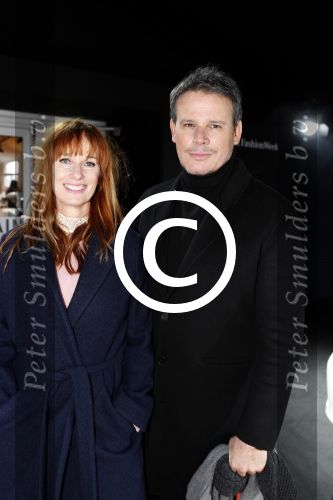Amsterdam 27 januari 2017 
Amsterdam fashion week gesponsord door Mercedes Benz. Leco v Zadelhoff met Patty Zomer
