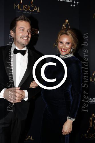 Utrecht 12 januari 2017
Uitreiking musical awards in het beatrixtheater. Lieke v Lexmond zwanger met Ruben Nicolai