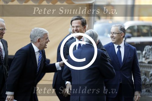 Amsterdam 17 januari 2017
Nieuwjaarsreceptie Koning Willem Alexander en Koningin Maxima in het paleis op de dam. Mark Rutte Jan v Zanen Ahmed Aboutaleb Jozias v Aartsen en Eberhard v d Laan