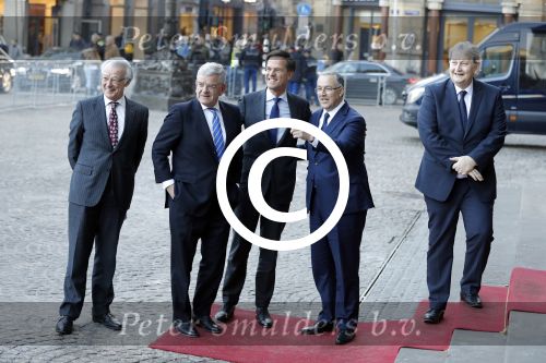 Amsterdam 17 januari 2017
Nieuwjaarsreceptie Koning Willem Alexander en Koningin Maxima in het paleis op de dam. Mark Rutte Jan v Zanen Ahmed Aboutaleb Jozias v Aartsen en Eberhard v d Laan