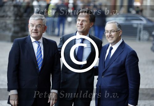 Amsterdam 17 januari 2017
Nieuwjaarsreceptie Koning Willem Alexander en Koningin Maxima in het paleis op de dam. Mark Rutte Jan v Zanen Ahmed Aboutaleb Jozias v Aartsen en Eberhard v d Laan