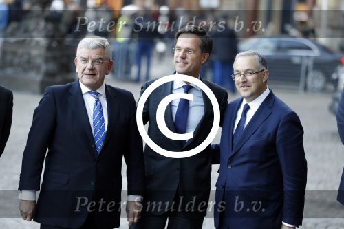 Amsterdam 17 januari 2017
Nieuwjaarsreceptie Koning Willem Alexander en Koningin Maxima in het paleis op de dam. Mark Rutte Jan v Zanen Ahmed Aboutaleb Jozias v Aartsen en Eberhard v d Laan