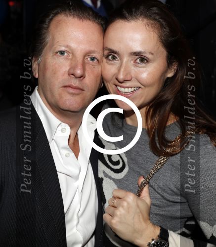 Amsterdam 29 januari 2017 
Surprise party Harry Mens vanwege zijn 70e verjaardag. Het werd gevierd op het leidse plein. Marlous Mens met vriend Michiel Mol