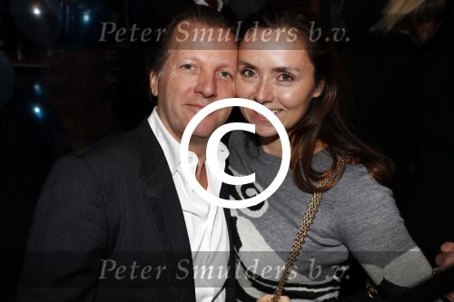 Amsterdam 29 januari 2017 
Surprise party Harry Mens vanwege zijn 70e verjaardag. Het werd gevierd op het leidse plein. Marlous Mens met vriend Michiel Mol