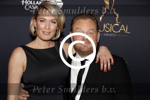 Utrecht 12 januari 2017
Uitreiking musical awards in het beatrixtheater. Martijn Fischer met Marlijn Weerdenburg