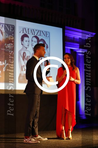 Amsterdam 25 januari 2017 
Amayzine awards in de westerkerk. May Britt Mobach met Jan Versteegh