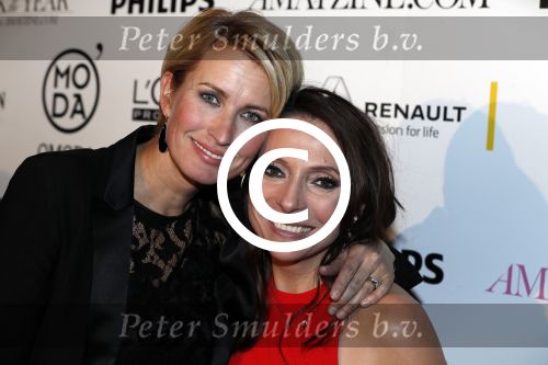 Amsterdam 25 januari 2017 
Amayzine awards in de westerkerk. May Britt Mobach met Anouk Smulders