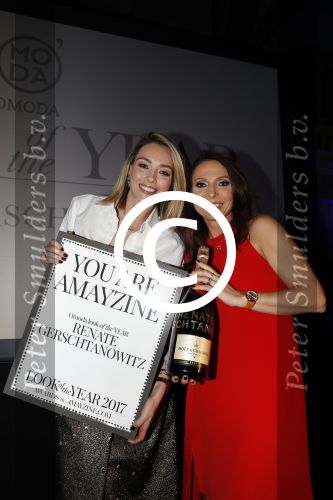 Amsterdam 25 januari 2017 
Amayzine awards in de westerkerk. May Britt Mobach met Renate Verbaan
