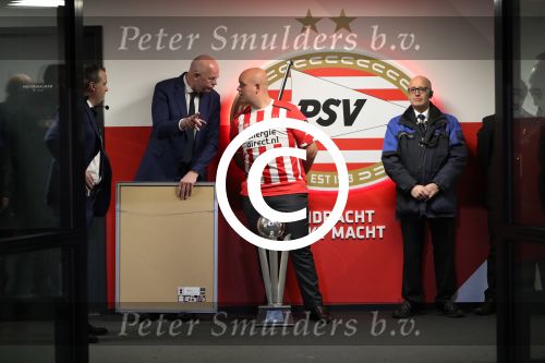 Eindhoven, 22 Januari 2017 Kompetitiewedstrijd PSV-SC Heerenveen, eindstand 4-3 met o.a. Michael v Gerwen die werd gehuldigd.