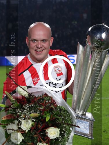 Eindhoven, 22 Januari 2017 Kompetitiewedstrijd PSV-SC Heerenveen, eindstand 4-3 met o.a. Michael v Gerwen die werd gehuldigd.