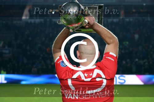Eindhoven, 22 Januari 2017 Kompetitiewedstrijd PSV-SC Heerenveen, eindstand 4-3 met o.a. Michael v Gerwen die werd gehuldigd.