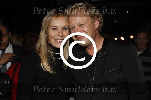 Aalsmeer 30 januari 2017
Nieuwjaarsreceptie Henk Geels in studio \'s Aalsmeer. Niek Boes met vrouw