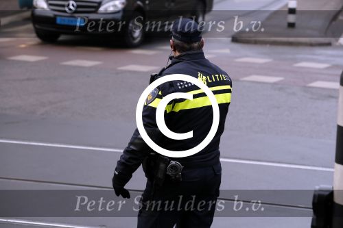 Amsterdam 18 januari 2017 
2e dag van nieuwjaarsreceptie Koning Willem Alexander en Koningion Maxima in paleis op de dam. Ook prinses Beatrix in aanwezig. Politie in hun nieuwe Kleding