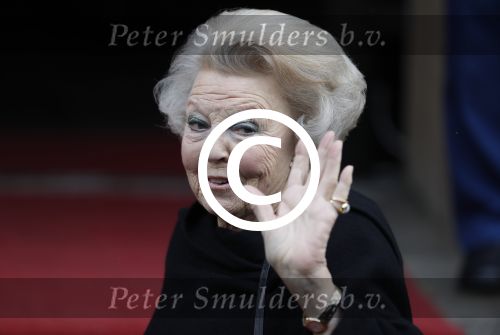Amsterdam 18 januari 2017 
2e dag van nieuwjaarsreceptie Koning Willem Alexander en Koningion Maxima in paleis op de dam. Ook prinses Beatrix in aanwezig