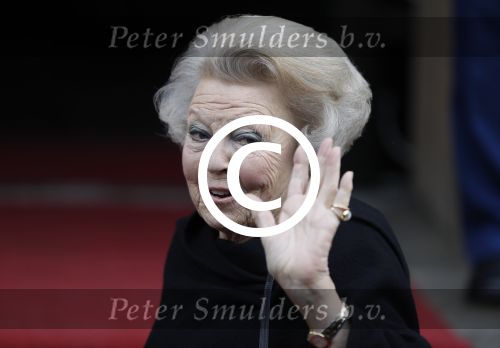 Amsterdam 18 januari 2017 
2e dag van nieuwjaarsreceptie Koning Willem Alexander en Koningion Maxima in paleis op de dam. Ook prinses Beatrix in aanwezig