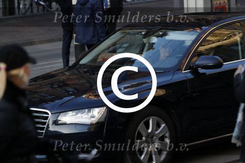 Amsterdam 17 januari 2017
Nieuwjaarsreceptie Koning Willem Alexander en Koningin Maxima in het paleis op de dam. Prinses Margriet in haar audi A8