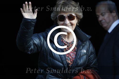 Amsterdam 17 januari 2017
Nieuwjaarsreceptie Koning Willem Alexander en Koningin Maxima in het paleis op de dam. Prinses Margriet in haar audi A8