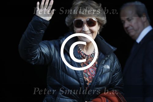 Amsterdam 17 januari 2017
Nieuwjaarsreceptie Koning Willem Alexander en Koningin Maxima in het paleis op de dam. Prinses Margriet in haar audi A8