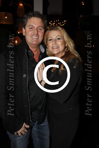Aalsmeer 30 januari 2017
Nieuwjaarsreceptie Henk Geels in studio \'s Aalsmeer. ramon Beense met vrouw