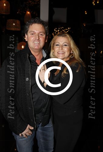 Aalsmeer 30 januari 2017
Nieuwjaarsreceptie Henk Geels in studio \'s Aalsmeer. ramon Beense met vrouw