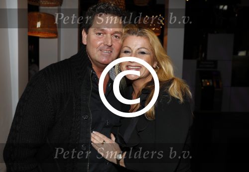 Aalsmeer 30 januari 2017
Nieuwjaarsreceptie Henk Geels in studio \'s Aalsmeer. ramon Beense met vrouw