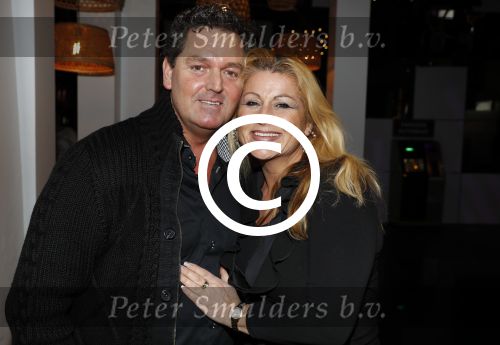 Aalsmeer 30 januari 2017
Nieuwjaarsreceptie Henk Geels in studio \'s Aalsmeer. ramon Beense met vrouw