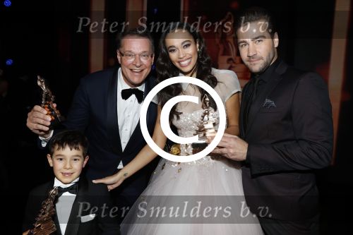 Utrecht 12 januari 2017
Uitreiking musical awards in het beatrixtheater. Romy Monteiro Dave Mantel en Albert Verlinde