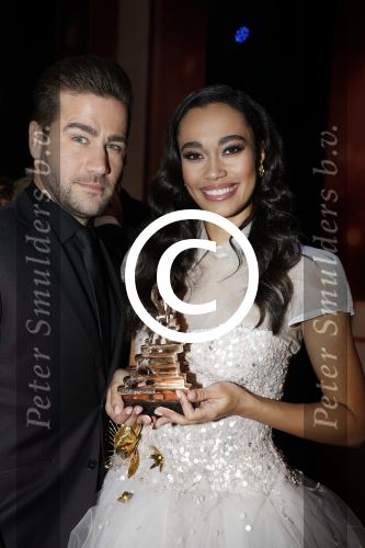 Utrecht 12 januari 2017
Uitreiking musical awards in het beatrixtheater. Romy Monteiro Dave Mantel en Albert Verlinde