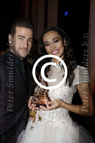 Utrecht 12 januari 2017
Uitreiking musical awards in het beatrixtheater. Romy Monteiro Dave Mantel en Albert Verlinde