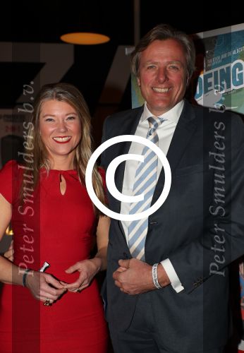 Rijswijk 23 Januari 2017 Premiere Boeing Boeing.
Sandra Ysbrandy met partner