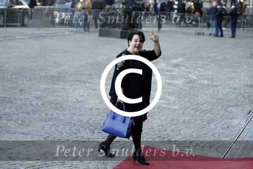 Amsterdam 17 januari 2017
Nieuwjaarsreceptie Koning Willem Alexander en Koningin Maxima in het paleis op de dam. Sharon Dijksma