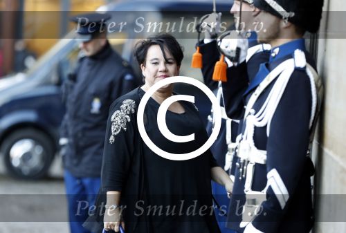 Amsterdam 17 januari 2017
Nieuwjaarsreceptie Koning Willem Alexander en Koningin Maxima in het paleis op de dam. Sharon Dijksma