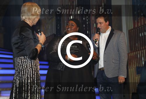 Aalsmeer 30 januari 2017
Nieuwjaarsreceptie Henk Geels in studio \'s Aalsmeer. Shirma Rouse