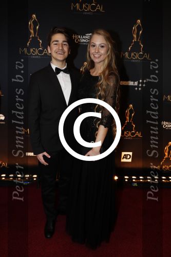 Utrecht 12 januari 2017
Uitreiking musical awards in het beatrixtheater.
Soraya Gerrits met vriend en ouders