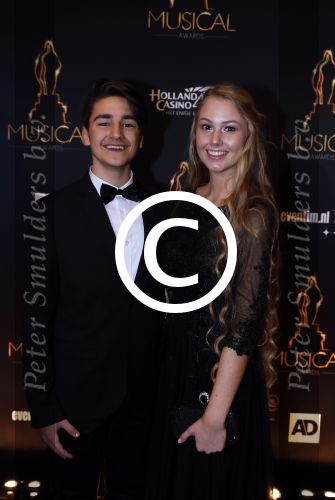 Utrecht 12 januari 2017
Uitreiking musical awards in het beatrixtheater.
Soraya Gerrits met vriend en ouders