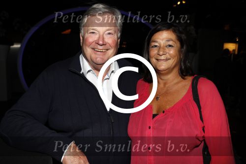 Aalsmeer 30 januari 2017
Nieuwjaarsreceptie Henk Geels in studio \'s Aalsmeer. Tonny Alberti met zijn vrouw