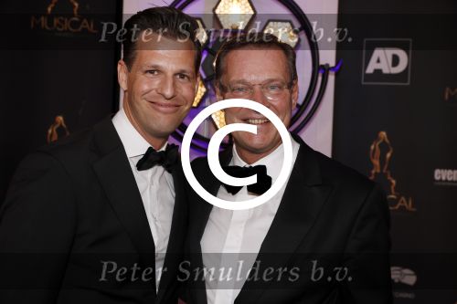 Scheveningen 24 januari 2018
Uitreiking musical awards in circustheater. Albert Verlinde met een vriend