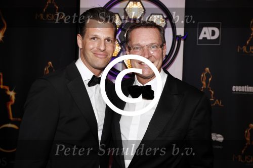 Scheveningen 24 januari 2018
Uitreiking musical awards in circustheater. Albert Verlinde met een vriend