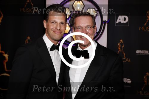 Scheveningen 24 januari 2018
Uitreiking musical awards in circustheater. Albert Verlinde met een vriend