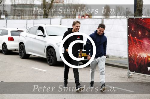 Rotterdam 24 januari 2018 
Andre Hazes met zijn beste vriend PA en chauffeur Djarno Hofland