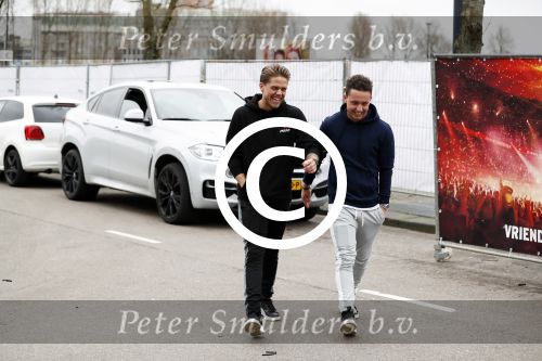 Rotterdam 24 januari 2018 
Andre Hazes met zijn beste vriend PA en chauffeur Djarno Hofland