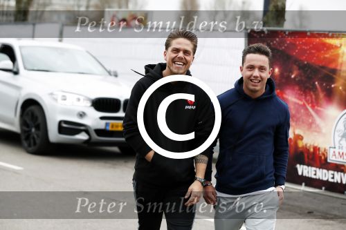 Rotterdam 24 januari 2018 
Andre Hazes met zijn beste vriend PA en chauffeur Djarno Hofland