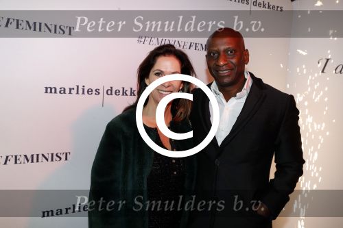 Rotterdam 8 januari 2018
25 jaar Marlies Dekkers incl modeshow. Annemarie v Gaal met man