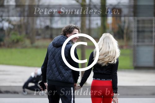 Amsterdam 6 januari 2018
Sonja bakker met haar nieuwe vriend Barry van Suijdam in het vondelpark.