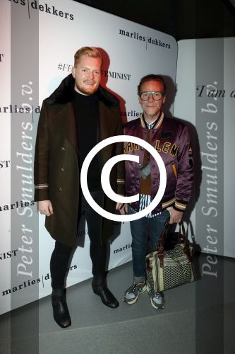Rotterdam 8 januari 2018
25 jaar Marlies Dekkers incl modeshow. Bastiaan v Schaik met vriend