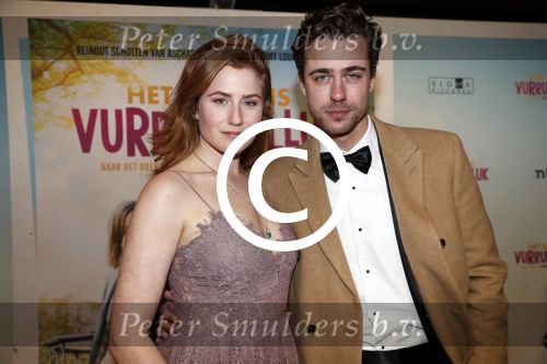 Amsterdam 22 januari 2018
Premiere het leven in vurrukkuluk in Tuschinski. Beau Schneider en Britte Lagcher