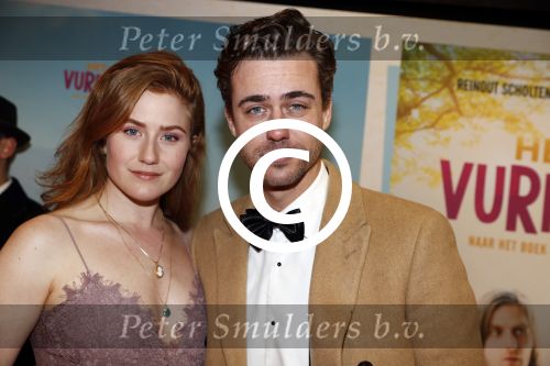 Amsterdam 22 januari 2018
Premiere het leven in vurrukkuluk in Tuschinski. Beau Schneider en Britte Lagcher