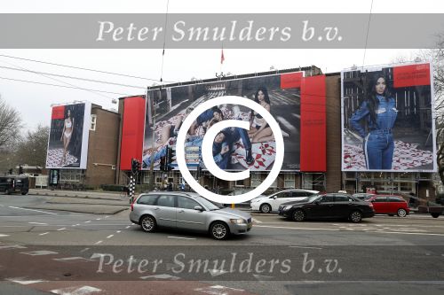 Amsterdam 27 januari 2018 
Calvin Klein reclame op pand CK in Amsterdam