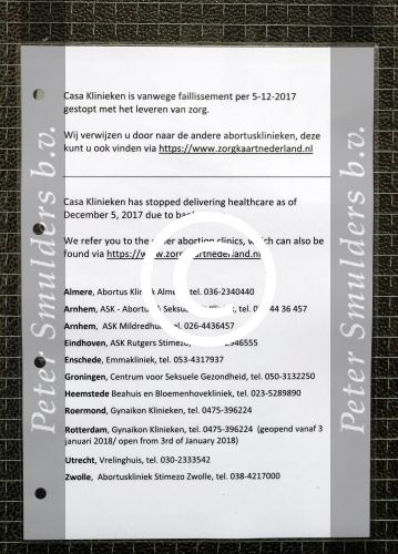 Den Haag 21 januari 2018 
Casa Kliniek waar Barbie ( Samantha de Jong) samen met vriend Rolf is gewest om abortus te plegen.
